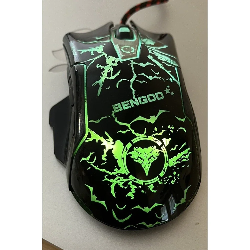 Bengoo Gaming Mouse Wired Advanced Game Chip Multicolor Light Ergonomic Design